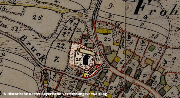 Alt-Wackersdorf, historische Karte: Bayerische Vermessungsverwaltung
